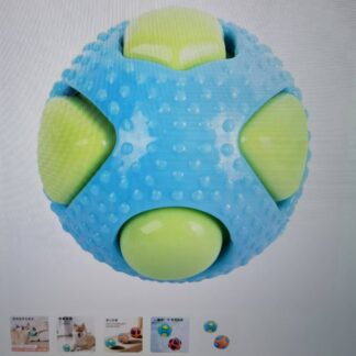 TPR Squeaky Dog Ball - Interactive Chew Toy